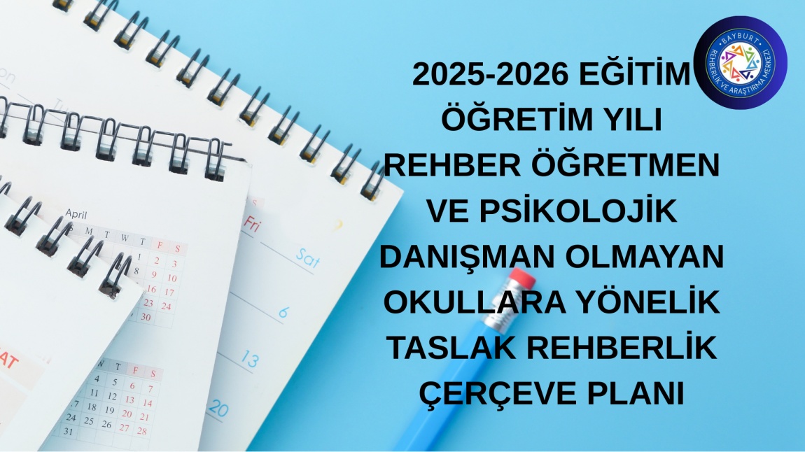 2025-2026 TASLAK REHBERLİK ÇERÇEVE PLAN